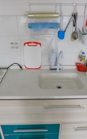 Studio à venda com 38m², 1 quarto e sem vagaCozinha