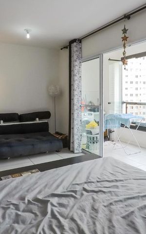 Studio à venda com 38m², 1 quarto e sem vagaSala / Quarto