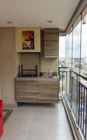 Apartamento à venda com 64m², 2 quartos e 1 vaga Apartamento à venda com 64m², 2 quartos e 1 vagaVaranda gourmet