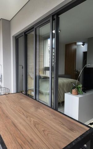 Apartamento à venda com 44m², 1 quarto e sem vagaVaranda