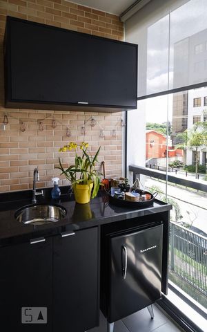 Apartamento à venda com 44m², 1 quarto e sem vagaVaranda