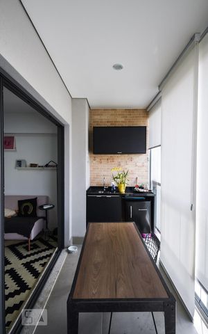Apartamento à venda com 44m², 1 quarto e sem vagaVaranda