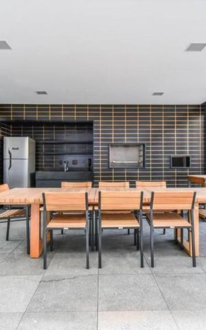 Studio à venda com 26m², 1 quarto e sem vagaÁrea comum - Churrasqueira