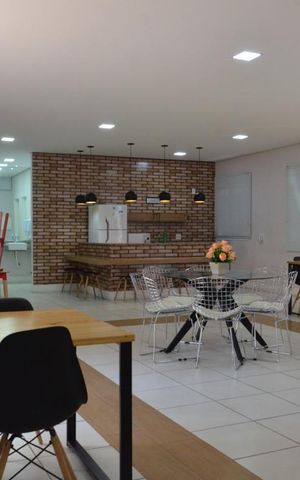 Apartamento à venda com 49m², 2 quartos e sem vagaÁrea comum - Salão de festas