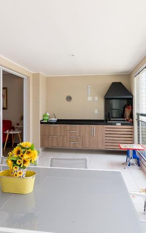 Apartamento para alugar com 154m², 3 quartos e 3 vagasVaranda gourmet