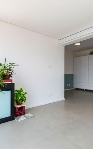 Studio à venda com 31m², 1 quarto e 1 vagaVaranda