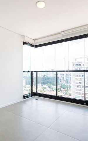 Studio à venda com 31m², 1 quarto e 1 vagaVaranda