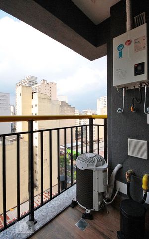 Studio para alugar com 26m², 1 quarto e sem vagaVaranda