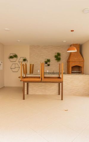Apartamento à venda com 42m², 2 quartos e 1 vaga Apartamento à venda com 42m², 2 quartos e 1 vagaÁrea comum - Churrasqueira