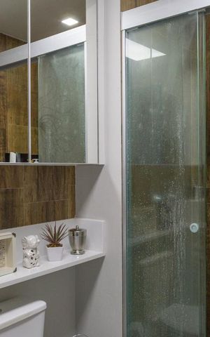 Apartamento à venda com 41m², 1 quarto e 1 vaga Apartamento à venda com 41m², 1 quarto e 1 vagaBanheiro da Suíte