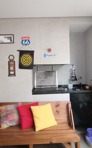 Apartamento à venda com 90m², 2 quartos e 2 vagasVaranda gourmet