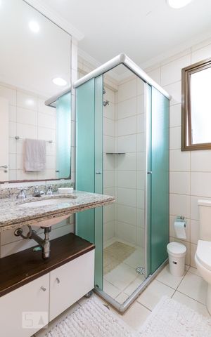 Apartamento para alugar com 134m², 4 quartos e 4 vagasBanheiro quarto 4 suíte