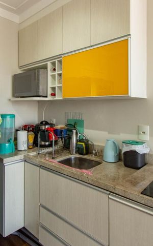 Studio para alugar com 35m², 1 quarto e 1 vaga Studio para alugar com 35m², 1 quarto e 1 vagaCozinha