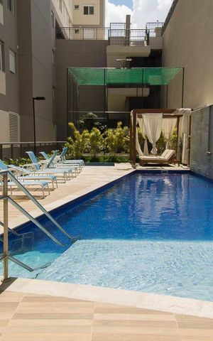 Apartamento à venda com 34m², 2 quartos e 1 vagaÁrea comum - Piscina
