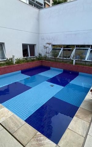 Apartamento para alugar com 60m², 1 quarto e 2 vagas Apartamento para alugar com 60m², 1 quarto e 2 vagasÁrea comum - Piscina