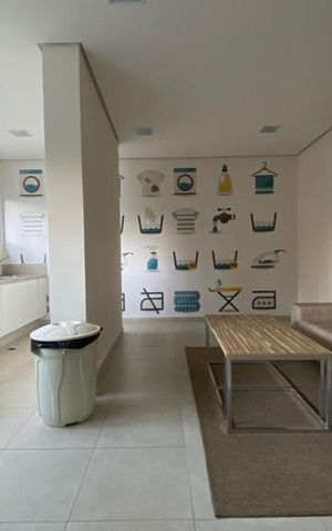 Apartamento para alugar com 60m², 1 quarto e 2 vagas Apartamento para alugar com 60m², 1 quarto e 2 vagasÁrea comum - Lavanderia