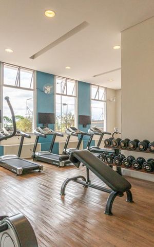 Studio à venda com 41m², 1 quarto e 1 vaga Studio à venda com 41m², 1 quarto e 1 vagaÁrea Comum - Academia