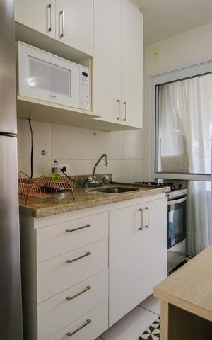 Apartamento à venda com 49m², 1 quarto e 1 vaga Apartamento à venda com 49m², 1 quarto e 1 vagaCozinha