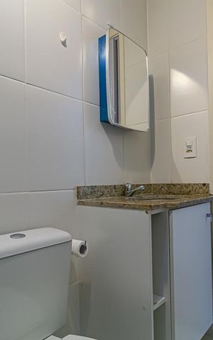 Apartamento para alugar com 53m², 2 quartos e 1 vaga Apartamento para alugar com 53m², 2 quartos e 1 vagaBanheiro da Suíte