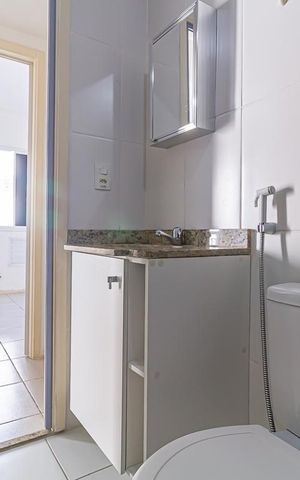 Apartamento para alugar com 53m², 2 quartos e 1 vaga Apartamento para alugar com 53m², 2 quartos e 1 vagaBanheiro Social