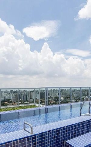 Apartamento para alugar com 33m², 1 quarto e 1 vagaPiscina 