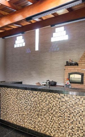 Casa de condomínio para alugar com 150m², 3 quartos e 4 vagasChurrasqueira