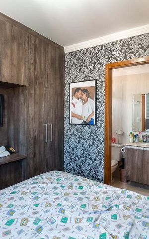 Apartamento à venda com 90m², 3 quartos e 1 vagaQuarto 2 suíte