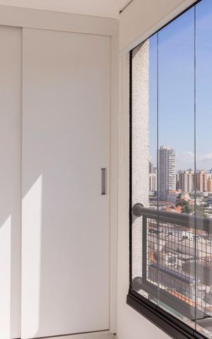 Studio à venda com 35m², 1 quarto e 1 vagaVaranda