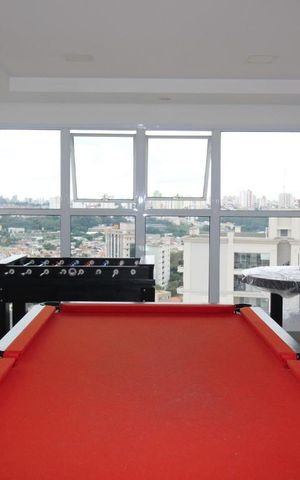 Studio à venda com 50m², 1 quarto e 1 vagaSalão de jogos