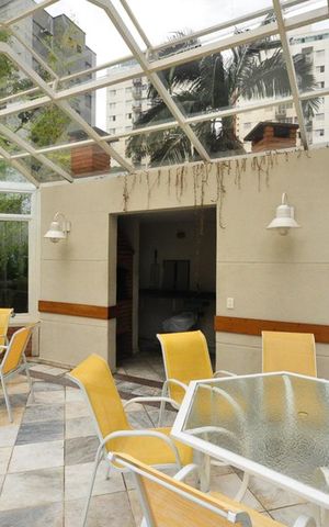 Apartamento à venda com 50m², 1 quarto e 1 vagaChurrasqueira