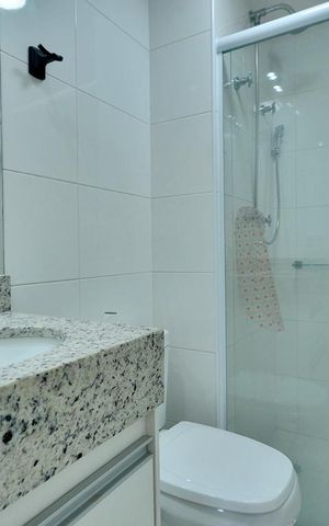 Apartamento à venda com 65m², 2 quartos e 2 vagasBanheiro