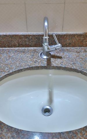 Apartamento para alugar com 45m², 1 quarto e 1 vagaDetalhe do Banheiro