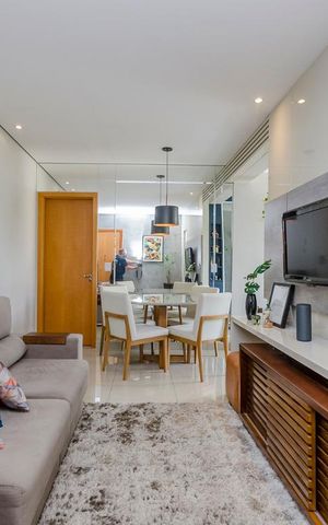 Apartamento para alugar com 63m², 2 quartos e 2 vagasSala