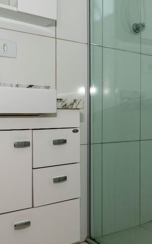 Studio para alugar com 24m², 1 quarto e sem vaga Studio para alugar com 24m², 1 quarto e sem vagaBanheiro