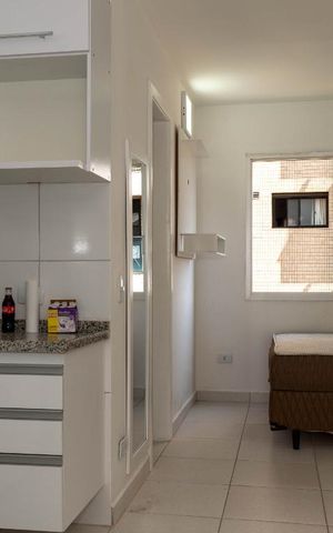 Studio para alugar com 24m², 1 quarto e sem vaga Studio para alugar com 24m², 1 quarto e sem vagaSala/Quarto