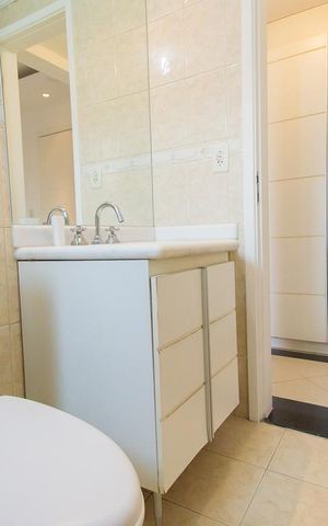 Apartamento à venda com 45m², 1 quarto e 1 vagaBanheiro 