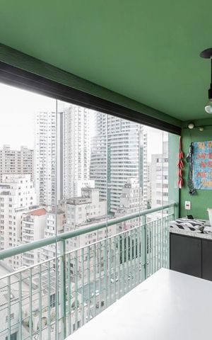 Apartamento para alugar com 50m², 1 quarto e 1 vagaVaranda