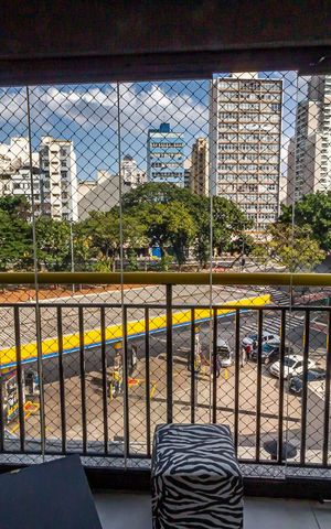 Apartamento para alugar com 38m², 1 quarto e sem vagaVaranda