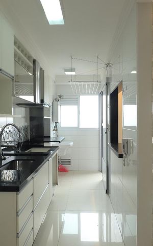 Apartamento à venda com 60m², 2 quartos e 1 vagaCozinha e Área de Serviço