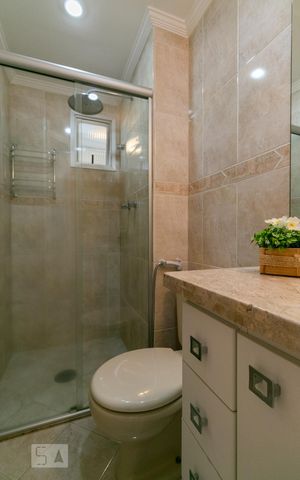 Apartamento para alugar com 76m², 3 quartos e 2 vagasBanheiro da Suíte