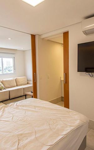 Apartamento à venda com 55m², 1 quarto e 1 vagaQuarto