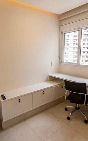 Apartamento à venda com 55m², 1 quarto e 1 vagaQuarto