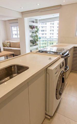 Apartamento à venda com 55m², 1 quarto e 1 vagaCozinha