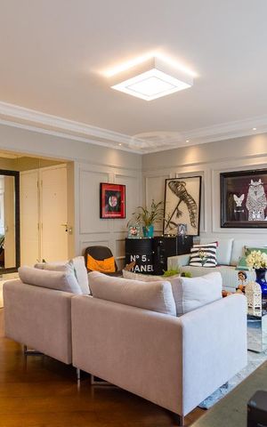 Apartamento à venda com 220m², 4 quartos e 3 vagas Apartamento à venda com 220m², 4 quartos e 3 vagasSala