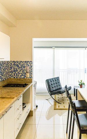 Studio para alugar com 35m², 1 quarto e 1 vaga Studio para alugar com 35m², 1 quarto e 1 vagaCozinha