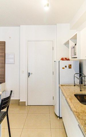 Studio para alugar com 35m², 1 quarto e 1 vaga Studio para alugar com 35m², 1 quarto e 1 vagaCozinha