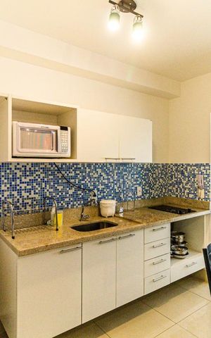 Studio para alugar com 35m², 1 quarto e 1 vaga Studio para alugar com 35m², 1 quarto e 1 vagaCozinha