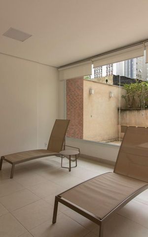 Studio para alugar com 38m², 1 quarto e 1 vaga Studio para alugar com 38m², 1 quarto e 1 vagaSauna