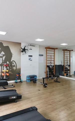 Apartamento à venda com 39m², 1 quarto e 1 vaga Apartamento à venda com 39m², 1 quarto e 1 vagaÁrea comum - Academia