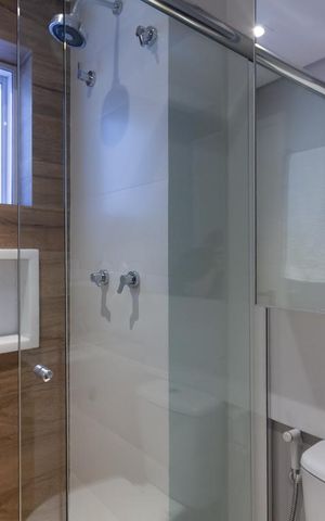 Apartamento para alugar com 49m², 1 quarto e 1 vaga Apartamento para alugar com 49m², 1 quarto e 1 vagaBanheiro da Suite